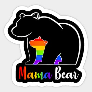 LGBT Mama Bear Gay Pride Equal Rights Mom Love Hug Sticker